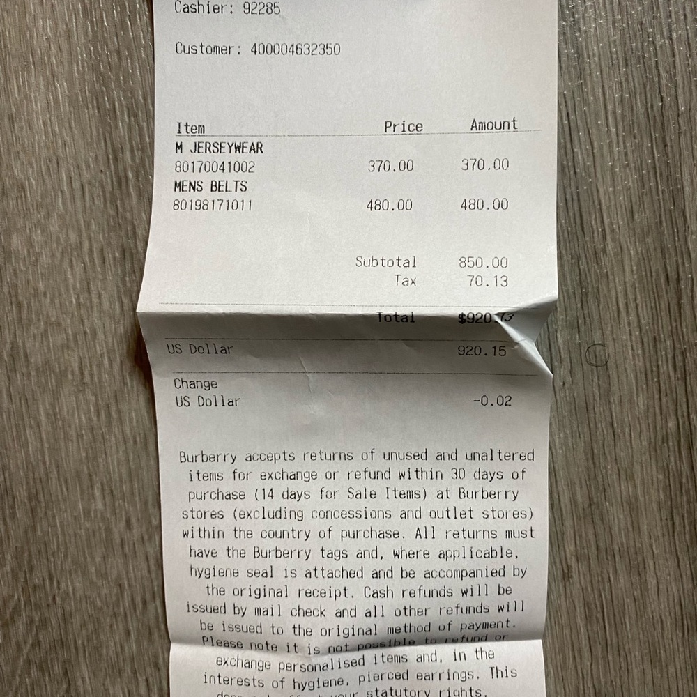 MENS Burberry Polo shirt